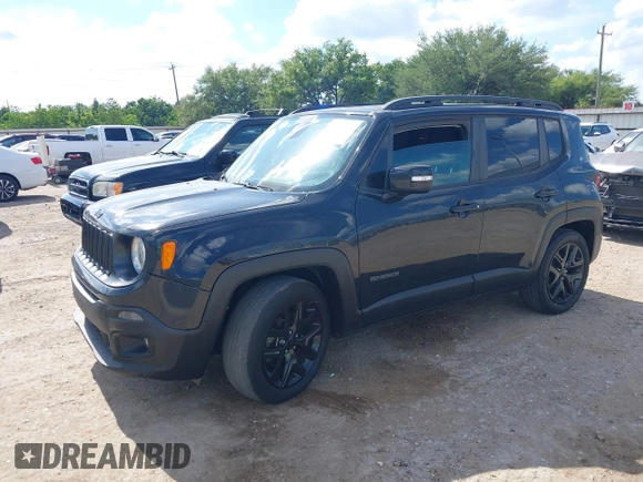 2017 Jeep Renegade Latitude with VIN ZACCJABB3HPG45259, listed as a IAAI auction lot 42255804 with 104,260 mi miles and . Bid and sale history available at DreamBid. Image 2.