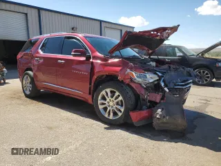 2020 Chevrolet Traverse High Country z VIN 1GNERNKW6LJ220095, wystawiony jako Copart lot #76336204 z przebiegiem 62 328 mil mil oraz Szkoda całkowita • Salvage title. Historia ofert i sprzedaży dostępna na DreamBid. Obrazek 4.