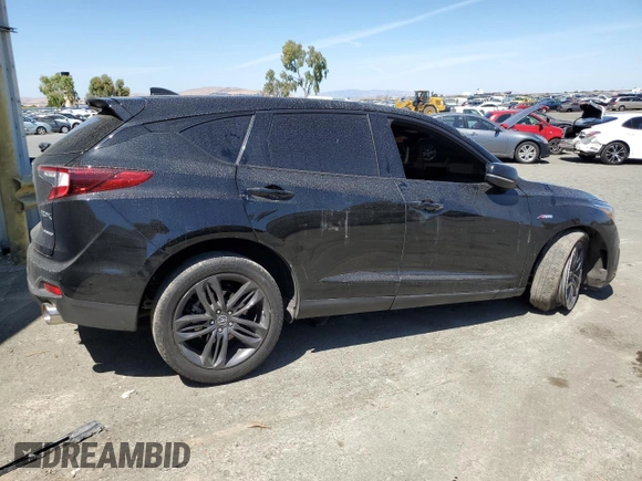 2019 Acura RDX w/A-Spec Pkg with VIN 5J8TC2H63KL014566, listed as a Copart auction lot 67669634 with Not Provided miles and Salvage Title. Bid and sale history available at carsss.com. Image 3.