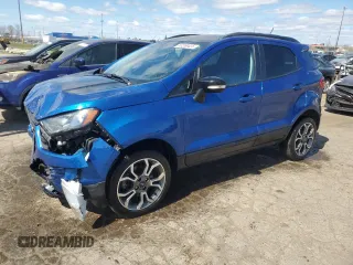 2020 Ford EcoSport SES z VIN MAJ6S3JLXLC353370, wystawiony jako Copart lot #53268425 z przebiegiem 19 525 mil mil oraz Szkoda całkowita • Salvage title. Historia ofert i sprzedaży dostępna na DreamBid. Obrazek 1.