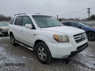 2006 Honda Pilot EX-L with VIN 2HKYF18716H530224, listed as a Copart auction lot 45925625 with 333,299 mi miles and Salvage Title. Bid and sale history available at DreamBid. Image 4.