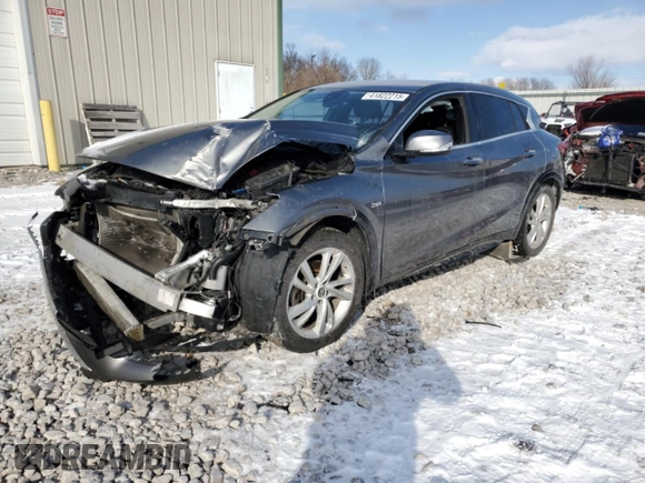 2017 Infiniti QX30 Sport with VIN SJKCH5CP8HA035190, listed as a Copart auction lot 41822215 with 112,921 mi miles and Salvage title. Bid and sale history available at DreamBid. Image 1.