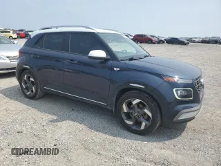 2020 Hyundai Venue SEL with VIN KMHRC8A33LU014182, listed as a Copart auction lot 60740345 with 75,616 mi miles and Salvage title. Bid and sale history available at DreamBid. Image 4.