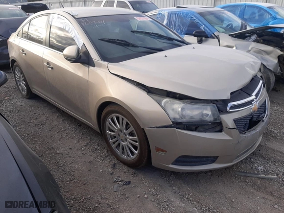 2011 Chevrolet Cruze ECO w/1XF with VIN 1G1PK5S98B7284885, listed as a Copart auction lot 86930564 with 107,302 mi miles and Salvage Title. Bid and sale history available at carsss.com. Image 4.