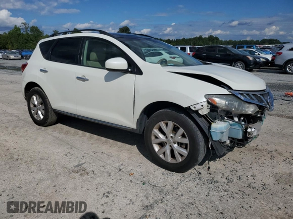 2011 Nissan Murano S with VIN JN8AZ1MU7BW059628, listed as a Copart auction lot 71840404 with 169,683 mi miles and Salvage Title. Bid and sale history available at carsss.com. Image 4.