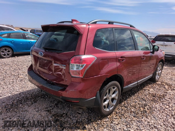 2016 Subaru Forester Touring with VIN JF2SJAXC2GH512772, listed as a Copart auction lot 58592825 with 52,056 mi miles and Salvage title. Bid and sale history available at DreamBid. Image 3.