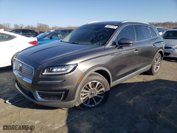 2019 Lincoln Nautilus Select with VIN 2LMPJ6K99KBL30506, listed as a Copart auction lot 54581182 with 75,124 mi miles. Bid and sale history available at carsss.com. Image 1.