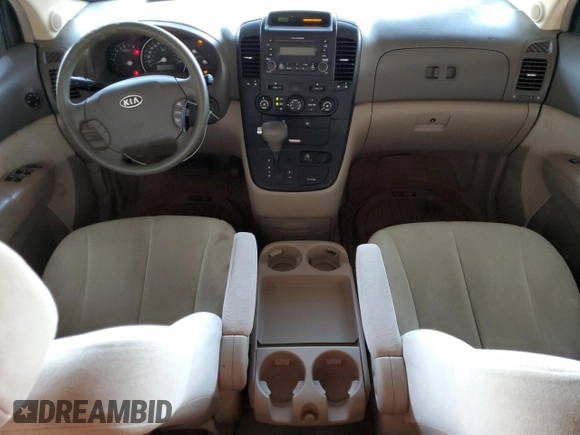 2006 Kia Sedona LX with VIN KNDMB233166051719, listed as a Copart auction lot 77015224 with 138,398 mi miles and Clean Title. Bid and sale history available at carsss.com. Image 8.