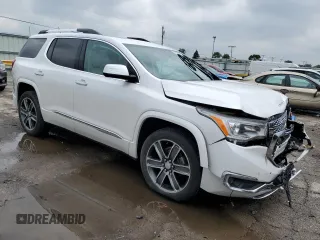 2017 GMC Acadia Denali with VIN 1GKKNXLS8HZ322669, listed as a Copart auction lot 58723575 with 76,872 mi miles and Salvage title. Bid and sale history available at DreamBid. Image 4.