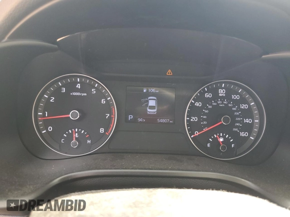 2019 Kia Forte LXS with VIN 3KPF24AD4KE107057, listed as a Copart auction lot 61858535 with 54,807 mi miles and Salvage title. Bid and sale history available at DreamBid. Image 9.