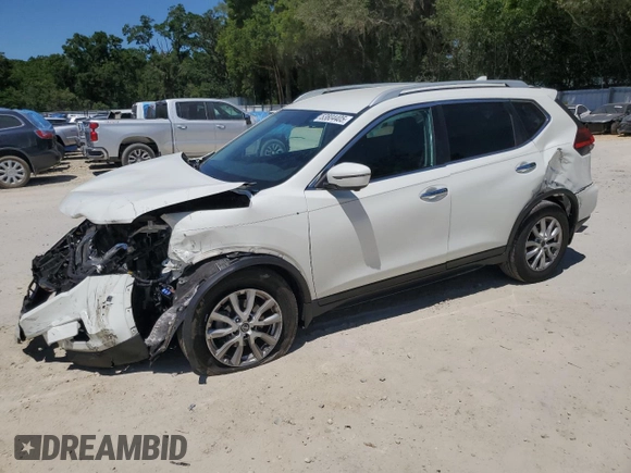 2017 Nissan Rogue SV with VIN 5N1AT2MT1HC861575, listed as a Copart auction lot 53804405 with 150,024 mi miles and Salvage Title. Bid and sale history available at carsss.com. Image 1.