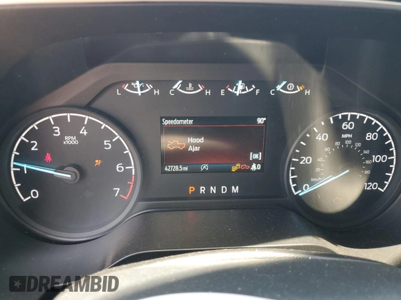 2023 Ford F-150 XL with VIN 1FTEW1C83PKE77757, listed as a Copart auction lot 60327855 with 42,728 mi miles and Clean title. Bid and sale history available at DreamBid. Image 9.