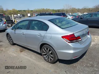 2015 Honda Civic Sedan EX-L with VIN 19XFB2F91FE055109, listed as a IAAI auction lot 42035796 with 199,557 mi miles. Bid and sale history available at carsss.com. Image 3.