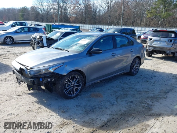 2023 Kia Forte GT-Line with VIN 3KPF54AD0PE556878, listed as a IAAI auction lot 41649571 with 38,041 mi miles. Bid and sale history available at carsss.com. Image 18.