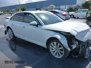 2017 Audi A4 Premium with VIN WAUANAF40HN011047, listed as a IAAI auction lot 41824638 with 107,802 mi miles. Bid and sale history available at carsss.com. Image 1.