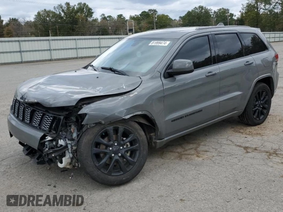 2020 Jeep Grand Cherokee Laredo E with VIN 1C4RJEAG0LC404979, listed as a Copart auction lot 81999474 with 57,328 mi miles and Salvage title. Bid and sale history available at DreamBid. Image 1.