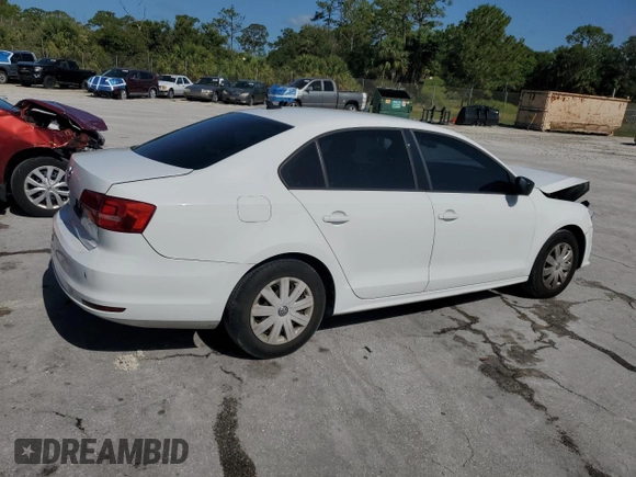 2015 Volkswagen Jetta S with VIN 3VW2K7AJ9FM323047, listed as a Copart auction lot 59098565 with 169,648 mi miles and Salvage title. Bid and sale history available at DreamBid. Image 3.