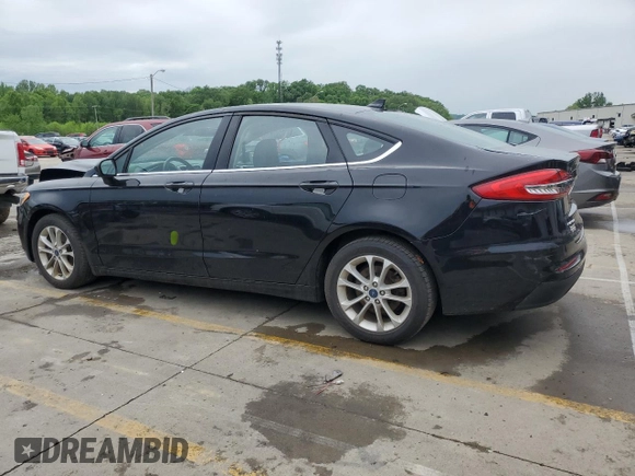 2020 Ford Fusion SE with VIN 3FA6P0HD9LR231017, listed as a Copart auction lot 55156965 with 56,161 mi miles and Salvage title. Bid and sale history available at DreamBid. Image 2.