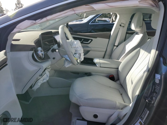 2024 Mercedes-Benz EQE with VIN W1KEG1CB5RF051093, listed as a Copart auction lot 79567734 with 0 mi miles and Salvage Title. Bid and sale history available at carsss.com. Image 7.