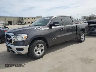 2019 Ram 1500 Big Horn z VIN 1C6RREFT0KN745503, wystawiony jako Copart lot #49421075 z przebiegiem 124 488 mil mil oraz Szkoda całkowita • Salvage title. Historia ofert i sprzedaży dostępna na DreamBid. Obrazek 1.