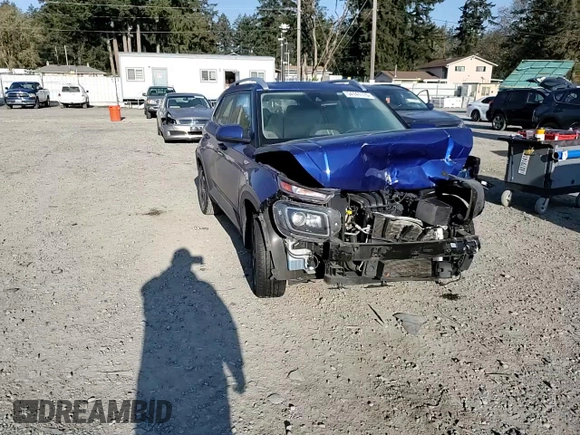 2020 Hyundai Venue SEL with VIN KMHRC8A30LU018500, listed as a Copart auction lot 54141175 with 42,945 mi miles and Salvage Title. Bid and sale history available at carsss.com. Image 14.