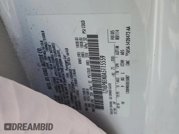 2010 Ford Mustang V6 z VIN 1ZVBP8EN0A5115559, wystawiony jako Copart lot #51810245 z przebiegiem Nie podano mil oraz Szkoda całkowita • Salvage title. Historia ofert i sprzedaży dostępna na DreamBid. Obrazek 13.