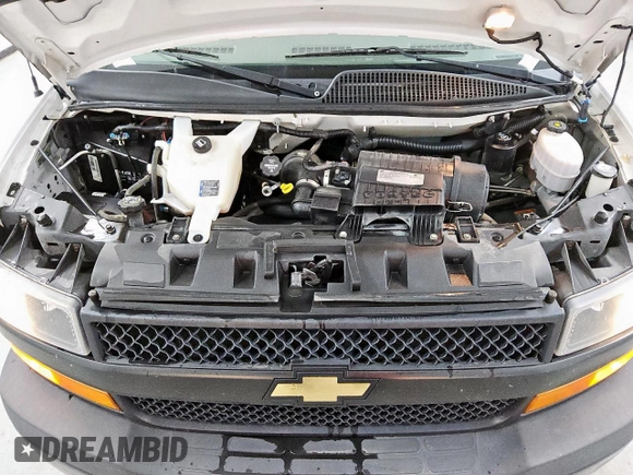 2020 Chevrolet Express Cargo with VIN 1GCWGAFG5L1277807, listed as a Copart auction lot 62069415 with 186,206 mi miles and Clean title. Bid and sale history available at DreamBid. Image 12.