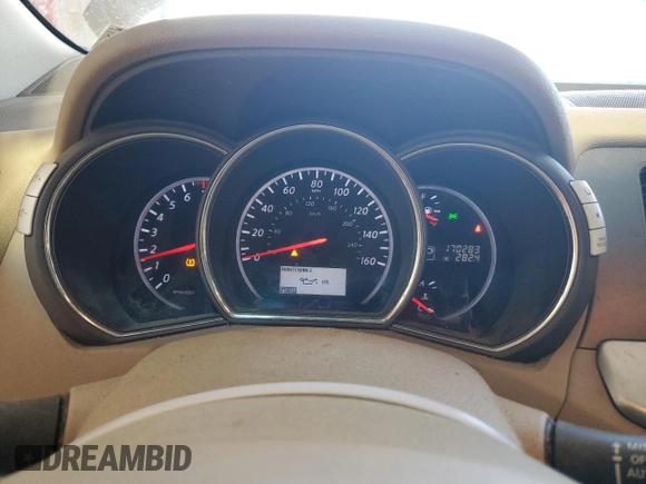 2012 Nissan Murano SL with VIN JN8AZ1MW1CW204682, listed as a Copart auction lot 60411914 with 170,283 mi miles and Salvage Title. Bid and sale history available at carsss.com. Image 9.