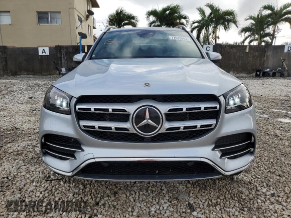 2022 Mercedes-Benz GLS with VIN 4JGFF5KE9NA672991, listed as a Copart auction lot 77032043 with 15,062 mi miles. Bid and sale history available at carsss.com. Image 5.