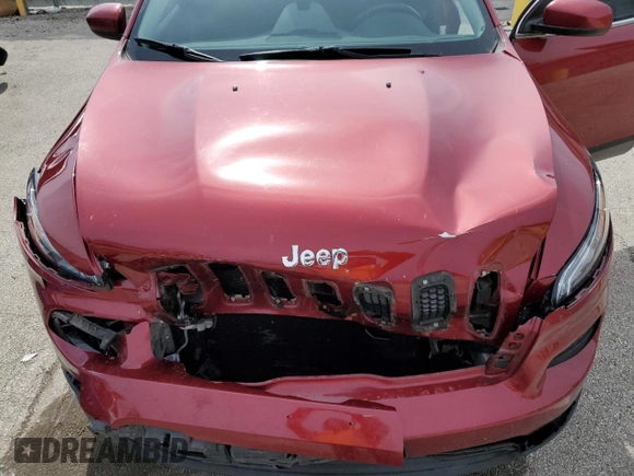 2017 Jeep Cherokee Latitude with VIN 1C4PJMCBXHW528444, listed as a Copart auction lot 49841645 with 97,361 mi miles and Salvage Title. Bid and sale history available at carsss.com. Image 12.