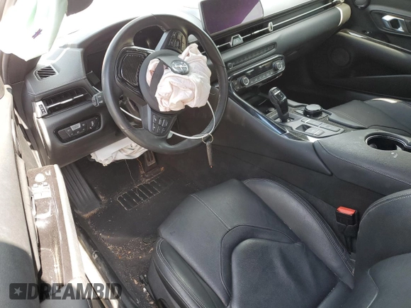 2022 Toyota Supra 3.0 with VIN WZ1DB0C02NW050038, listed as a Copart auction lot 47688985 with Not provided miles and Salvage title. Bid and sale history available at DreamBid. Image 8.