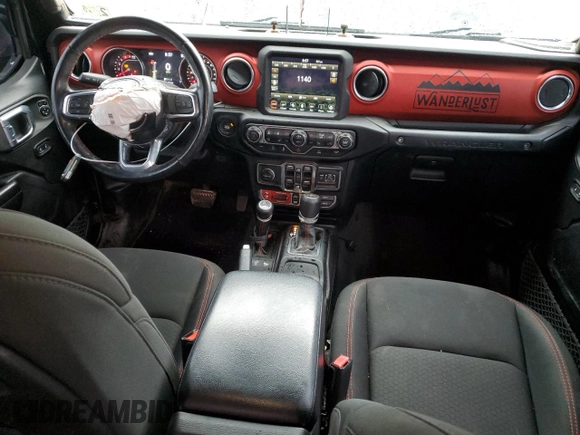 2021 Jeep Wrangler Unlimited Rubicon with VIN 1C4JJXFM0MW627692, listed as a Copart auction lot 43525105 with 102,472 mi miles and Salvage Title. Bid and sale history available at carsss.com. Image 8.