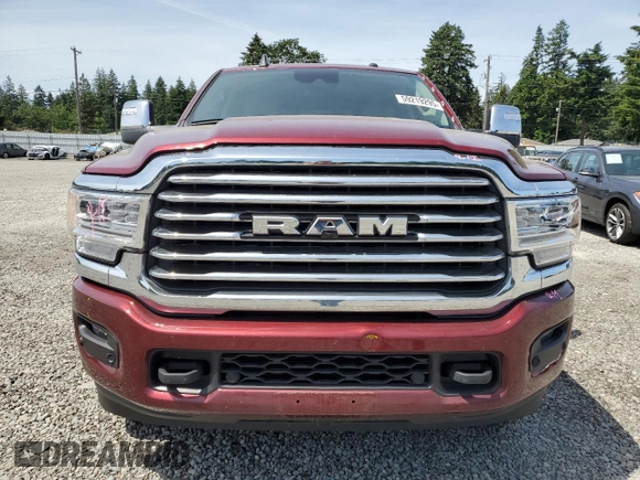 2024 Ram 2500 Longhorn with VIN 3C6UR5PL2RG383945, listed as a Copart auction lot 59219295 with 4,802 mi miles and Salvage title. Bid and sale history available at DreamBid. Image 5.