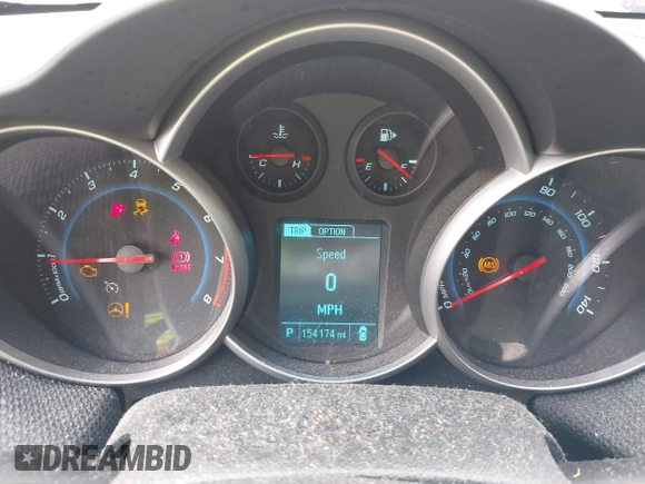 2014 Chevrolet Cruze 1LT with VIN 1G1PC5SB2E7357639, listed as a IAAI auction lot 42129404 with 154,174 mi miles and . Bid and sale history available at DreamBid. Image 7.