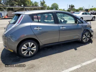 2017 Nissan LEAF SL with VIN 1N4BZ0CP7HC301971, listed as a Copart auction lot 57188623 with 35,614 mi miles. Bid and sale history available at carsss.com. Image 3.