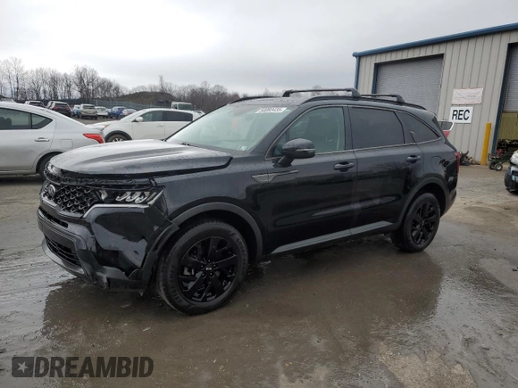 2021 Kia Sorento S with VIN 5XYRLDLCXMG012488, listed as a Copart auction lot 50083435 with 60,272 mi miles and Salvage Title. Bid and sale history available at DreamBid. Image 1.