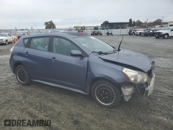 2009 Pontiac Vibe w/1SA with VIN 5Y2SP67819Z453152, listed as a Copart auction lot 82146164 with 162,326 mi miles and Salvage Title. Bid and sale history available at carsss.com. Image 4.