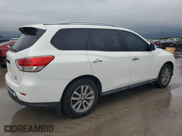 2014 Nissan Pathfinder SV with VIN 5N1AR2MM8EC729447, listed as a Copart auction lot 51687165 with 143,728 mi miles and Clean Title. Bid and sale history available at carsss.com. Image 3.