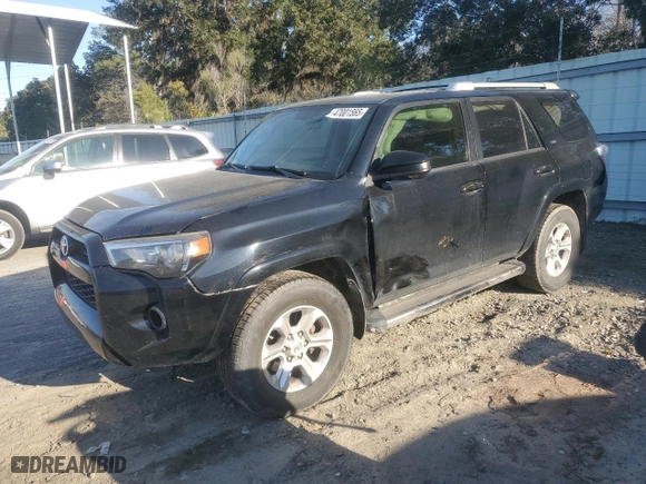 2017 Toyota 4Runner SR5 with VIN JTEZU5JR9H5155212, listed as a Copart auction lot 47001565 with 114,451 mi miles and Salvage Title. Bid and sale history available at carsss.com. Image 1.