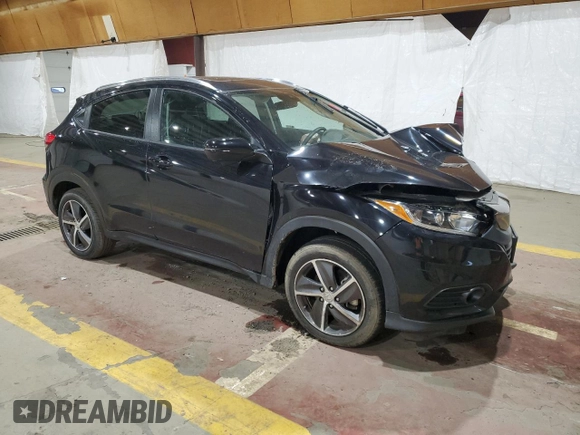 2022 Honda HR-V EX with VIN 3CZRU6H52NM736631, listed as a Copart auction lot 51266625 with 15,423 mi miles and Salvage Title. Bid and sale history available at carsss.com. Image 4.