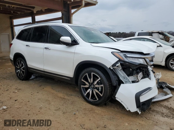 2021 Honda Pilot Touring 8-Passenger with VIN 5FNYF5H90MB034108, listed as a Copart auction lot 44009995 with 40,277 mi miles and Salvage Title. Bid and sale history available at DreamBid. Image 4.