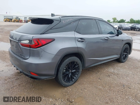 2022 Lexus RX 350 F Sport with VIN 2T2YZMDA8NC339715, listed as a IAAI auction lot 42156138 with 41,640 mi miles and . Bid and sale history available at DreamBid. Image 4.
