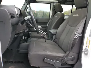 2018 Jeep Wrangler Unlimited Sahara with VIN 1C4HJWEG4JL922375, listed as a Copart auction lot 55333765 with 111,986 mi miles and Salvage title. Bid and sale history available at DreamBid. Image 7.