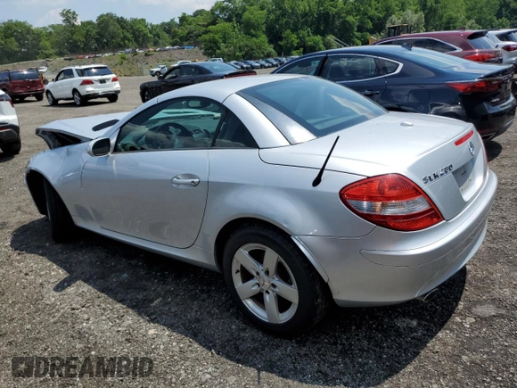 2006 Mercedes-Benz SLK 280 with VIN WDBWK54F66F107123, listed as a Copart auction lot 62306965 with 70,880 mi miles and Salvage title. Bid and sale history available at DreamBid. Image 2.
