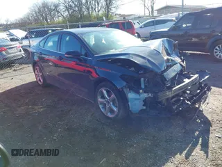 2015 Ford Fusion SE with VIN 3FA6P0H76FR277032, listed as a IAAI auction lot 41807581 with 104,398 mi miles. Bid and sale history available at carsss.com. Image 1.
