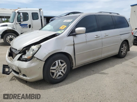 2006 Honda Odyssey EX with VIN 5FNRL38406B060183, listed as a Copart auction lot 53281125 with 204,128 mi miles and Salvage Title. Bid and sale history available at carsss.com. Image 1.