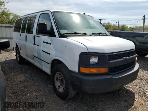 2012 Chevrolet Express Passenger LS with VIN 1GAWGPFG8C1172416, listed as a Copart auction lot 55039425 with 59,542 mi miles and Clean title. Bid and sale history available at DreamBid. Image 4.