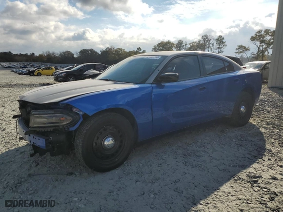 2020 Dodge Charger Police with VIN 2C3CDXKT6LH130337, listed as a Copart auction lot 83486714 with 108,938 mi miles and Salvage Title. Bid and sale history available at carsss.com. Image 1.