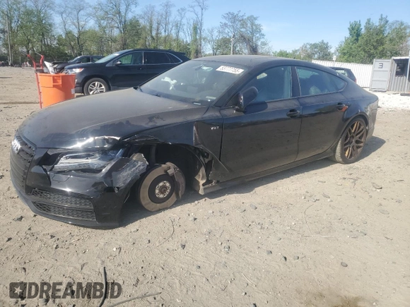 2014 Audi S7 Prestige with VIN WAUW2AFC4EN077425, listed as a Copart auction lot 53777755 with 136,062 mi miles and Salvage Title. Bid and sale history available at carsss.com. Image 1.