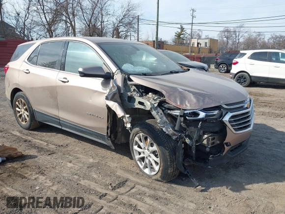 2019 Chevrolet Equinox LT with VIN 3GNAXKEV2KL110853, listed as a IAAI auction lot 41797668 with 101,699 mi miles and . Bid and sale history available at DreamBid. Image 1.